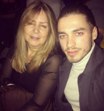 Harry Johnson with his mother Tina.